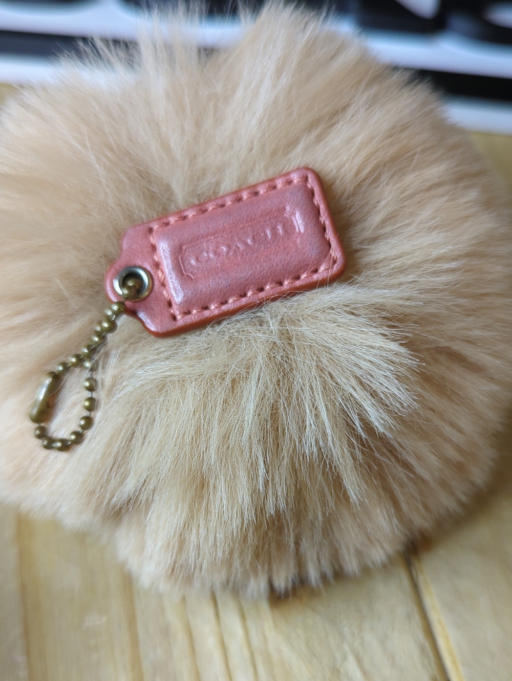 (0068) Coach Leather Hang Tag